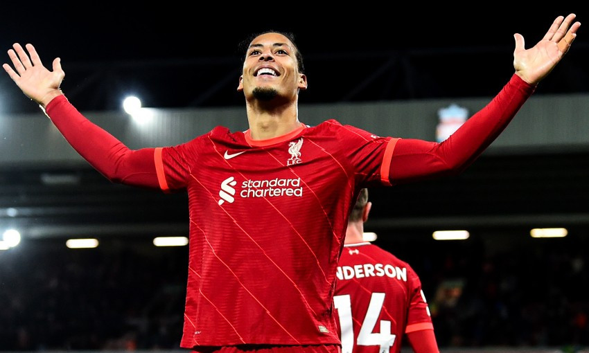 Interview with Virgil van Dijk, who scored on his debut for Liverpool