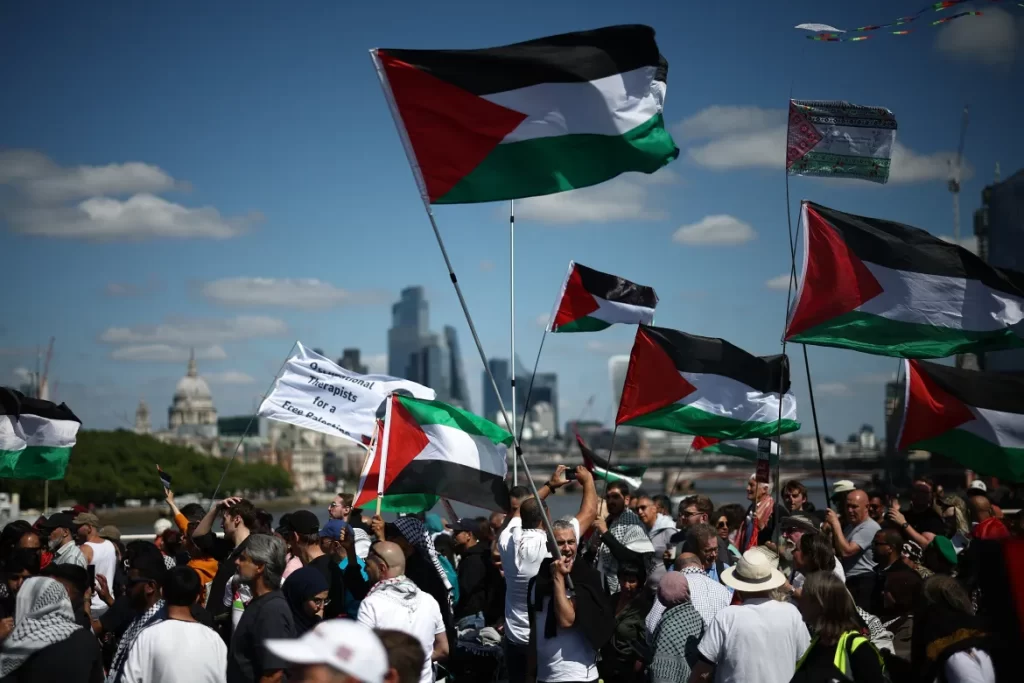 تظاهرات لدعم فلسطين